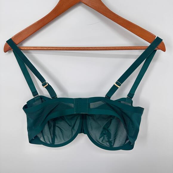 CUUP NWT The Balconette Mesh Bra in Serpentine // 40E - Picture 6 of 7